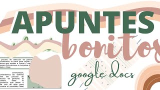 Apuntes Bonitos en Google Docs✨ Fernanda [upl. by Limay644]