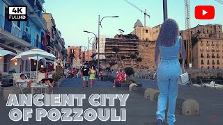 Evening walk in POZZUOLI Naples  4K [upl. by Azriel378]