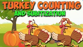 Thanksgiving Counting amp Subitization Song [upl. by Adnylam]