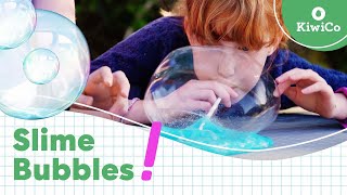 How to Make Slime Bubbles  Backyard Science Lab  KiwiCo [upl. by Narine]