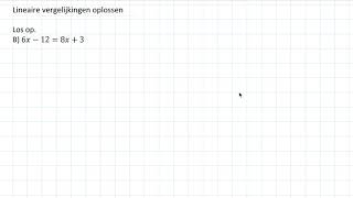 Lineaire vergelijkingen oplossen 3 HAVO amp 3 VWO [upl. by Icyac]