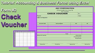 CHECK VOUCHER  ACCOUNTING FORM 2  TUTORIAL [upl. by Ellemac250]