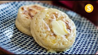 British Crumpets and Strawberry Jam Recipe [upl. by Kenay]