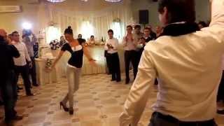 GEORGIANS dance great at Georgian wedding in Tbilisi Georgia [upl. by Llezom]