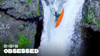 How This Guy Kayaks Over Massive Waterfalls  Obsessed  WIRED [upl. by Llenroc]