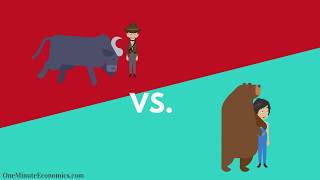 Bull and Bear Markets Bullish vs Bearish Explained in One Minute From Definition to Examples [upl. by Aimekahs]