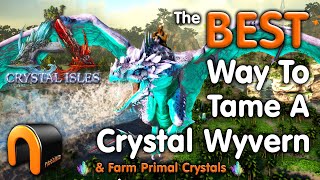 ARK How To Tame Crystal Wyverns amp Farm Primal Crystals [upl. by Belter]