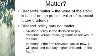 Dividends and Dividend Policy [upl. by Gebhardt]