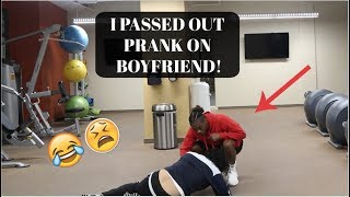 I PASSED OUT PRANK ON BOYFRIEND HE WAS SCARED [upl. by Aivonas]