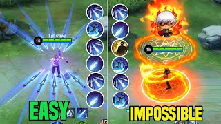 6 GUSION COMBO from EASY to IMPOSSIBLE [upl. by Demah]