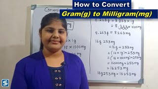 Conversion of Gram To Milligram  Gram to Milligram  How To Convert Gram To Milligram  g to mg [upl. by Thilda853]