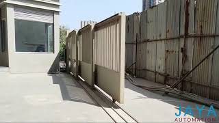 SEROVA  10 M  3 LEAF MOTORISED TELESCOPIC SLIDING GATE [upl. by Bar566]