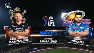 RCB vs MI ipl 2023 highlights AB SPORTS [upl. by Kohcztiy459]