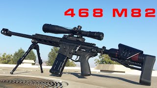 M82 Sniper Paintball Gun Accuracy Shooting Demo 4quot Pole at 50 Yards [upl. by Ennovehc739]