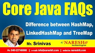 Difference between HashMap LinkedHashMap and TreeMap  Core Java Interview Questions  Naresh IT [upl. by Anyrak]