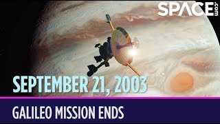 OTD in Space  Sept 21 Galileo Mission Ends [upl. by Hatokad545]