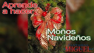 Aprende a hacer Moños Navideños 1era parte [upl. by Stoddart416]