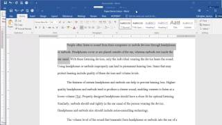 Microsoft Word 2016  First Line Indent [upl. by Anirba758]