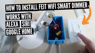 How To Install Feit Dimmer Switch Wifi Light Switch From Costco [upl. by Inilam464]