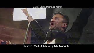 Hala Madrid y Nada Mas Real Madrid AnthemEnglishSpanish lyrics [upl. by Eitac]