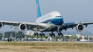 Airplanes Landing and Taking Off  LAX  in 8k UHD [upl. by Blaire450]