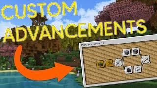 How to make CUSTOM ADVANCEMENTS in Minecraft 1214 for servers  UltimateAdvancementGenerator [upl. by Nilhtac]