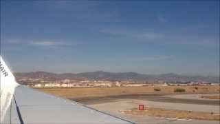 Plane takeoff and landing  Inside view  Full HD [upl. by Amhser]