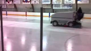 Crazy Fast Zamboni Driver [upl. by Gobert]