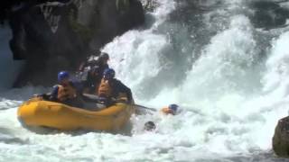 Carnage 2013 White Salmon River Rafting Husum Falls whitewater FAIL accidents oops [upl. by Ydroj]