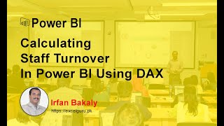 Calculating Staff Turnover In Power BI Using DAX [upl. by Aihsekat430]