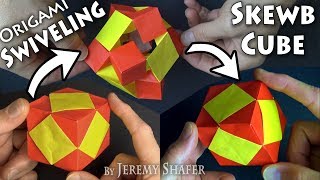 Origami Swiveling Skewb Cube [upl. by Giacinta472]