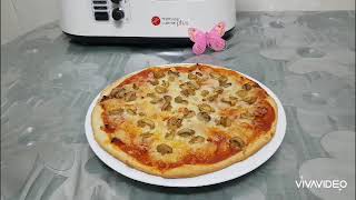 Masa Pizza sin levadura  Recetas fáciles monsieur cuisine plus [upl. by Giles]