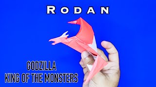 How to make origami Godzilla Rodan Version 2 Tutorial [upl. by Giacobo]