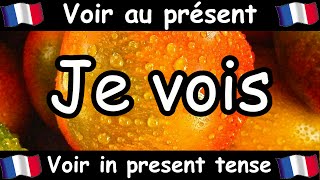 VOIR To See Conjugation Song  Present Tense  French Conjugation  Le Verbe VOIR [upl. by Balcke182]