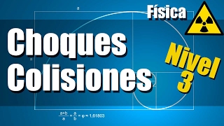 Choques o Colisiones  Ejercicios Resueltos  Nivel 3 [upl. by Ati]