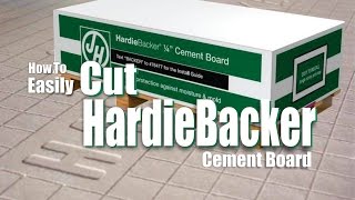 How to Easily Cut Hardiebacker Cement Board DIY [upl. by Swirsky]