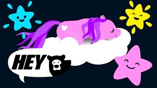 Hey Bear Sensory  Sleepy Unicorns  Relaxing  Classical Music  Bedtime Video [upl. by Lednahs]