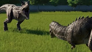 Carnotaurus VS Majungasaurus  Jurassic World Evolution [upl. by Areis]