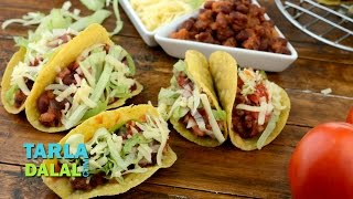 Tacos Veg Mexican Bean Tacos Recipe by Tarla Dalal [upl. by Ellehcear]