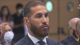 Football Emotional Ramos says goodbye to Real Madrid  AFP [upl. by Ynohtnanhoj]