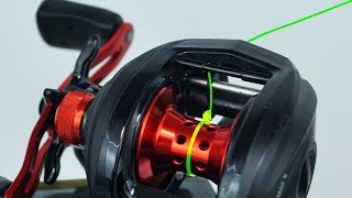 Fishing KnotHow To Spool A Baitcaster Reel [upl. by Kenti]