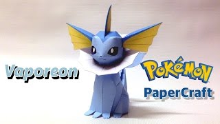 Vaporeon Pokemon PaperCraft [upl. by Scopp594]