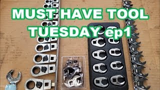 MUST HAVE TOOL TUESDAY Ep1 Crowfoot wrenches crowsfeet crowsfoot [upl. by Anyk]