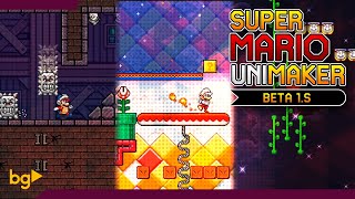 SUPER MARIO UNIMAKER 1S3  All PowerUps Themes Enemies and more [upl. by Yemrej]