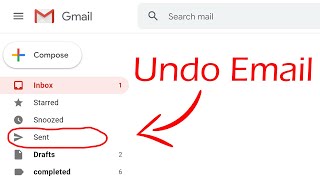 How To Recall A Message In Gmail Thats Already Sent [upl. by Retsof615]