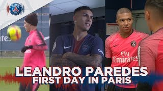 LEANDRO PAREDES  FIRST DAY IN PARIS [upl. by Yeorgi]