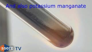 Decomposition of Potassium ManganateVII [upl. by Nojram]