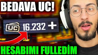 BEDAVA UC KAZANDIM HESABIMI FULLEDİM  PUBG Mobile [upl. by Aekahs299]