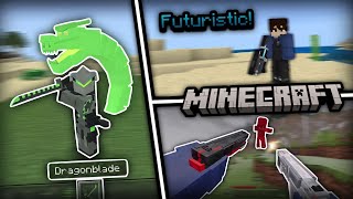 ✓ 6 Best FuturisticCombat Addons For Mcpe  119 [upl. by Pergrim943]