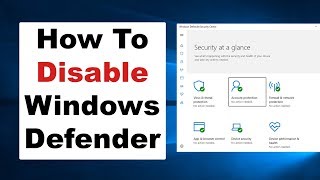 How To Permanently Disable Windows Defender amp SmartScreen  Windows 10 Security [upl. by Aleacim]